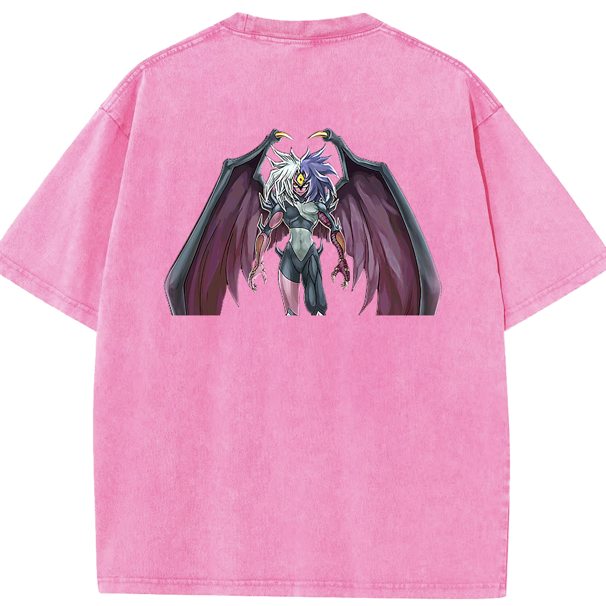 （画像用） 遊☆戯☆王 Yu-Gi-Oh! 綿100% ヴィンテージ風 半袖Tシャツ（背面プリント）